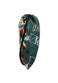 Zielony Worek Anekke Modny Plecak Damski. Kolor: zielony. Wzór: geometria, aplikacja. Styl: casual, elegancki