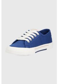 Pepe Jeans tenisówki dziecięce. Nosek buta: okrągły. Zapięcie: sznurówki. Kolor: niebieski. Materiał: guma #3