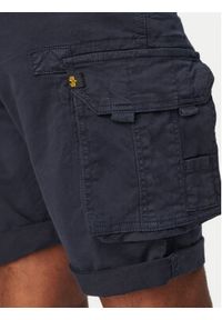 Alpha Industries Szorty materiałowe Crew 176203 Granatowy Regular Fit. Kolor: niebieski. Materiał: bawełna #5