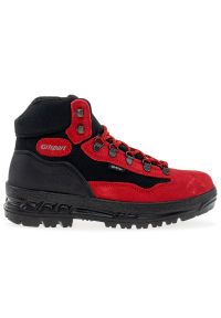 Buty Grisport 399SV622G - czerwone. Kolor: czerwony. Materiał: skóra. Szerokość cholewki: normalna. Styl: street, klasyczny