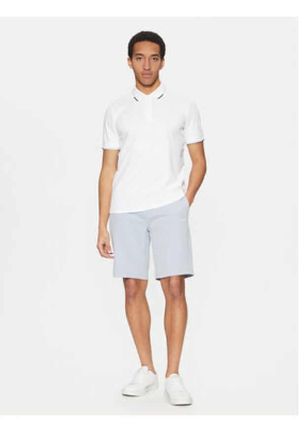 Calvin Klein Szorty sportowe Micro Logo K10K111208 Niebieski Regular Fit. Kolor: niebieski. Materiał: bawełna, syntetyk. Styl: sportowy