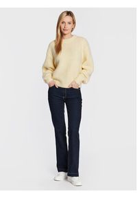 AMERICAN VINTAGE - American Vintage Sweter Foubay FOU18AH22 Żółty Relaxed Fit. Kolor: żółty. Materiał: wełna. Styl: vintage