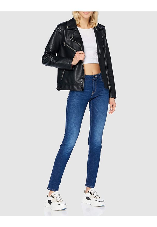 Lee - LEE ELLY DAMSKIE SPODNIE JEANSOWE MID STONE SITKA L305TLNI 112106232