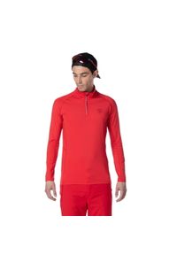 Koszulka termoaktywna Rossignol Classique 1/2 Zip czerwona. Kolor: czerwony. Długość rękawa: długi rękaw. Sezon: zima. Sport: narciarstwo