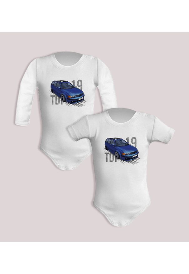 nikiniki - VW Passat B5 — body (Rozmiar: 3M; Długość rękawa: krótki; Rodzaj nadruku: Volkswagen Passat B5). Materiał: bawełna. Wzór: nadruk