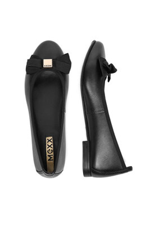 MEXX Baleriny CEO-MX/036C-RST Czarny. Kolor: czarny. Materiał: skóra
