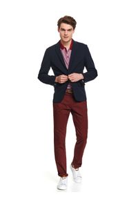 TOP SECRET - Spodnie typu chino slim fit. Okazja: do pracy, na co dzień. Kolor: czerwony. Sezon: wiosna. Styl: casual, elegancki #6