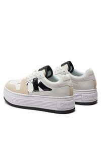 Calvin Klein Jeans Sneakersy Bold Platf Low Lace Mix Nbs Dc YW0YW01432 Biały. Kolor: biały. Materiał: skóra #5
