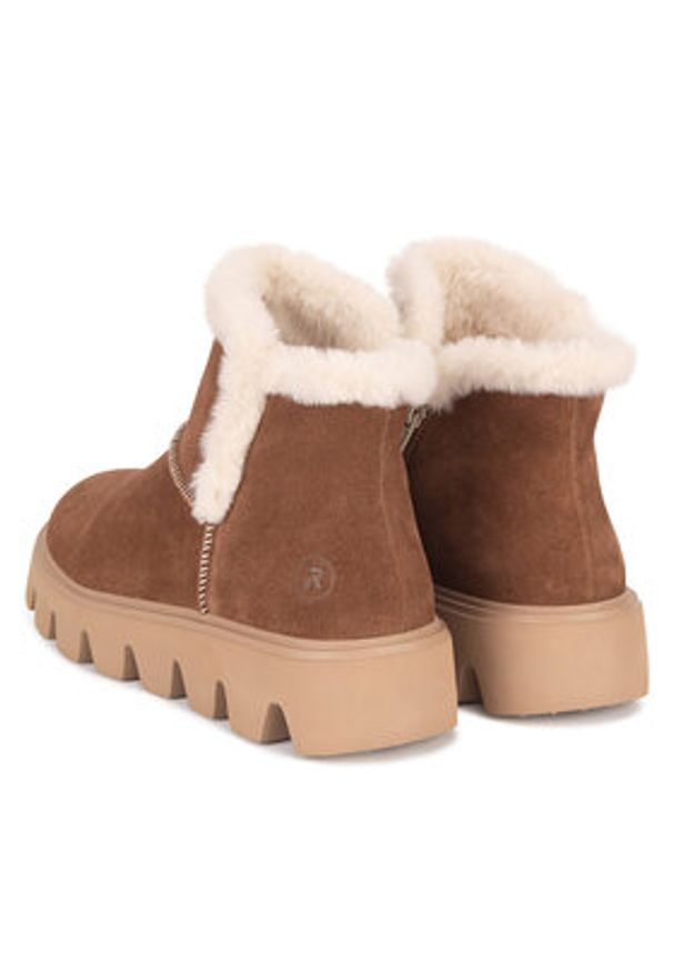 Rieker Revolution Lifestyle Śniegowce W2071-20 Brązowy. Kolor: brązowy. Materiał: zamsz, skóra