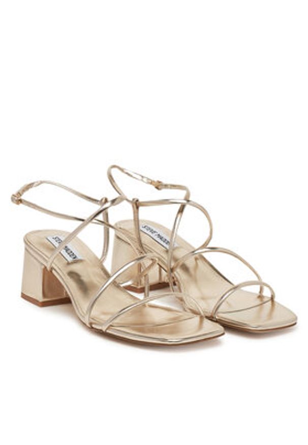 Steve Madden Sandały Remmi SM11003296 Złoty. Kolor: złoty. Materiał: skóra