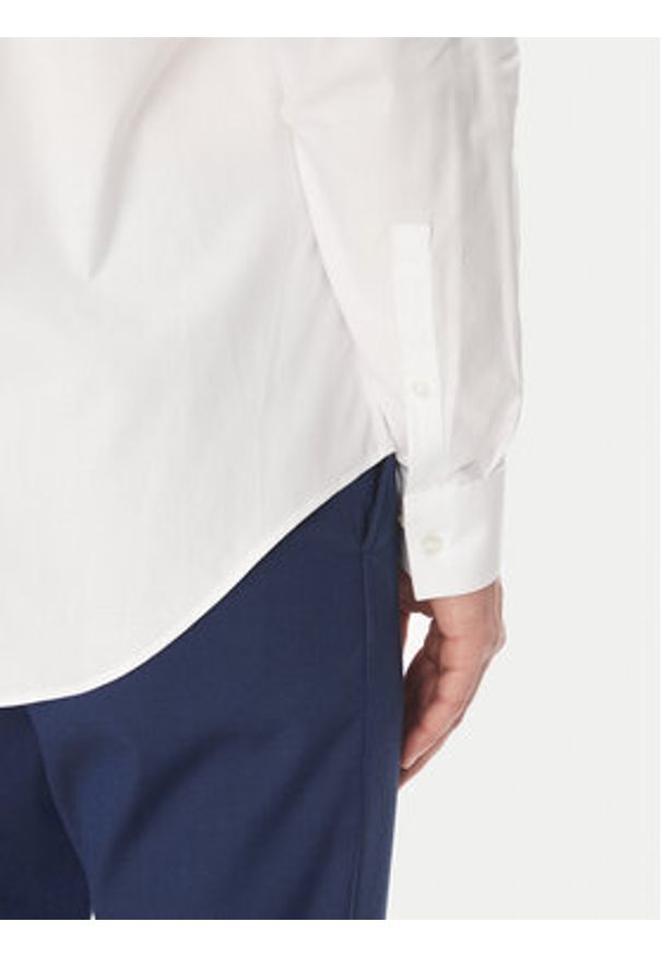 Calvin Klein Koszula LV019EU021 Biały Regular Fit. Kolor: biały. Materiał: bawełna