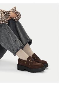 Badura Loafersy EO-AZALEA-8126-25 Brązowy. Kolor: brązowy. Materiał: zamsz, skóra #4