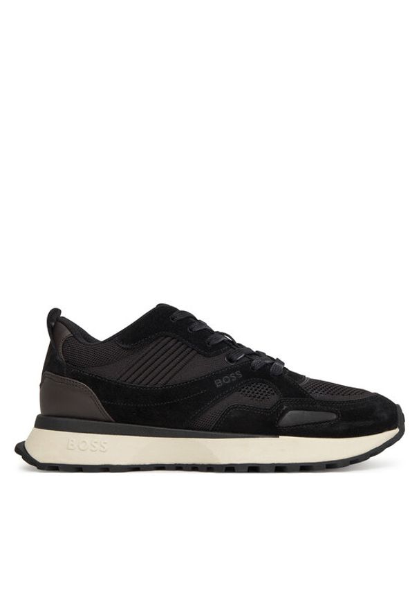 BOSS Sneakersy Jonah 50542119 Czarny. Kolor: czarny. Materiał: zamsz, skóra