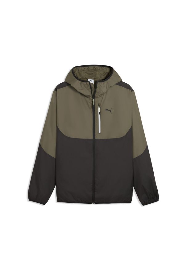 Puma - Męska wiatrówka PUMATECH PUMA. Kolor: zielony. Sport: bieganie