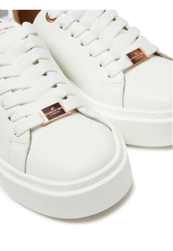 Alexander Smith Sneakersy London High ALBBLHW 8401 Biały. Kolor: biały. Materiał: skóra