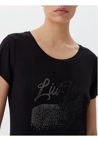 Liu Jo Beachwear T-Shirt VA5157 JS360 Czarny Regular Fit. Kolor: czarny. Materiał: wiskoza #4