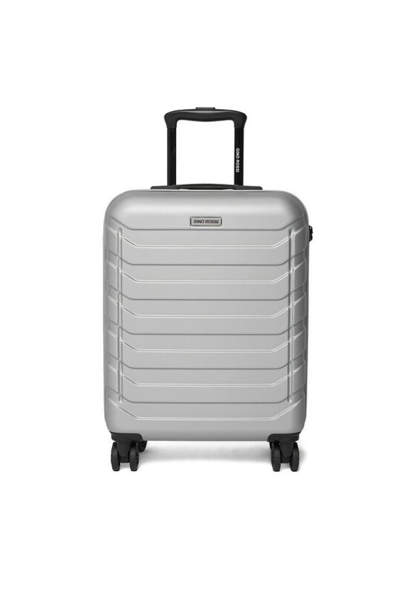 Gino Rossi - GINO ROSSI Walizka kabinowa CEO-GIN-S-003-05-SILVER Srebrny. Kolor: srebrny