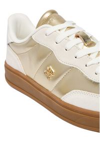 TOMMY HILFIGER - Tommy Hilfiger Sneakersy Mu Jackie Metallic FW0FW09026 Złoty. Kolor: złoty. Materiał: skóra #2