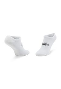 Reebok Zestaw 3 par niskich skarpet unisex Cl Fo Invisible Sock 3P GG6678 Biały. Kolor: biały. Materiał: materiał #3