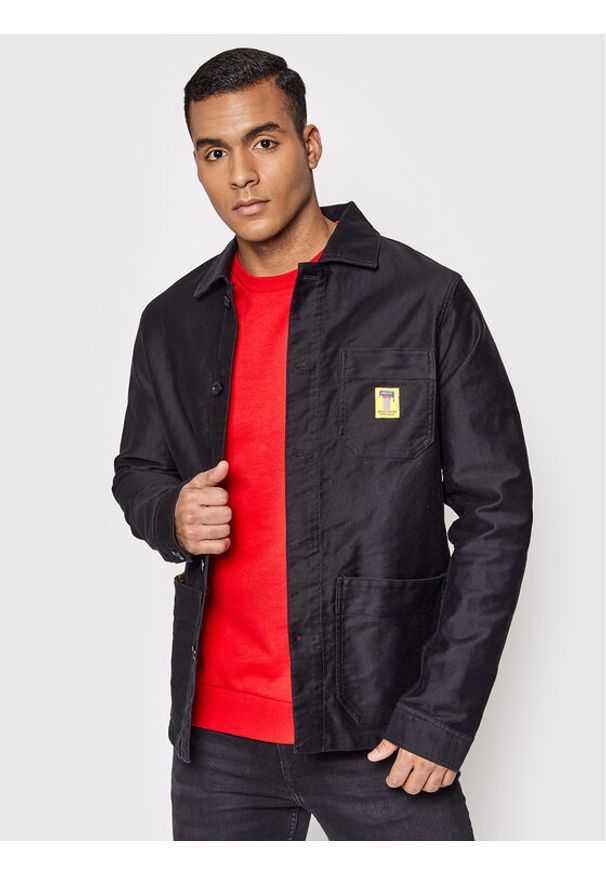 Deus Ex Machina Kurtka jeansowa Naito DMF206837 Czarny Regular Fit. Kolor: czarny. Materiał: bawełna