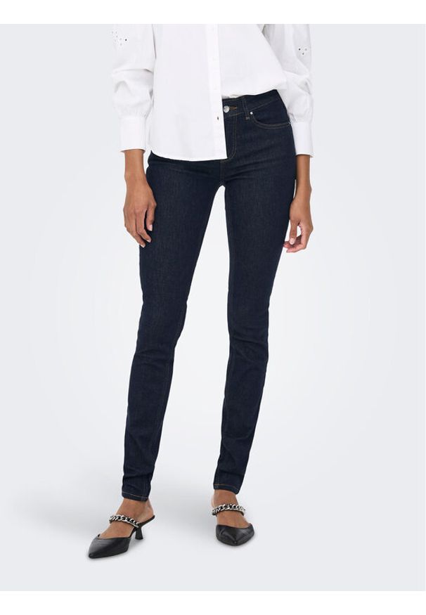 only - ONLY Jeansy Blush 15260760 Granatowy Skinny Fit. Kolor: niebieski