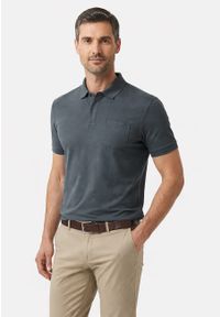 Volcano - Koszulka polo O-TAFFY. Okazja: na co dzień. Typ kołnierza: polo. Materiał: materiał, bawełna. Długość rękawa: krótki rękaw. Długość: krótkie. Styl: casual, klasyczny #1