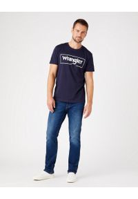 Wrangler - WRANGLER FRAME LOGO TEE MĘSKI T-SHIRT KOSZULKA NAVY W7H3D3114 112146325 #4