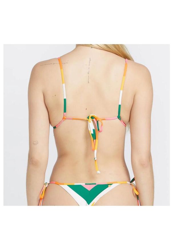 Góra od bikini damska Volcom Along Ehose Lines. Kolor: wielokolorowy. Materiał: elastan, nylon