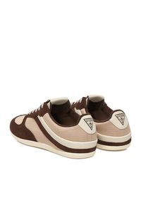 Guess Jeans Sneakersy EO-GJ2128 Brązowy ciemny. Kolor: brązowy. Materiał: skóra, zamsz #4
