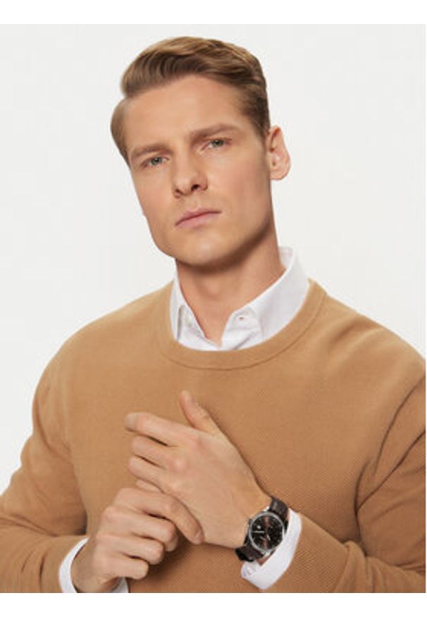 Casio Zegarek Timeless Collection MTP-1302PL-5AVEF Brązowy. Kolor: brązowy