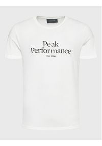 Peak Performance T-Shirt Original G77692360 Biały Slim Fit. Kolor: biały. Materiał: bawełna