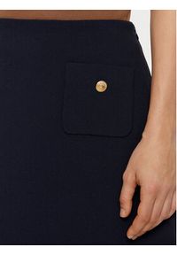 TOMMY HILFIGER - Tommy Hilfiger Spódnica mini WW0WW44994 Granatowy Regular Fit. Kolor: niebieski. Materiał: syntetyk