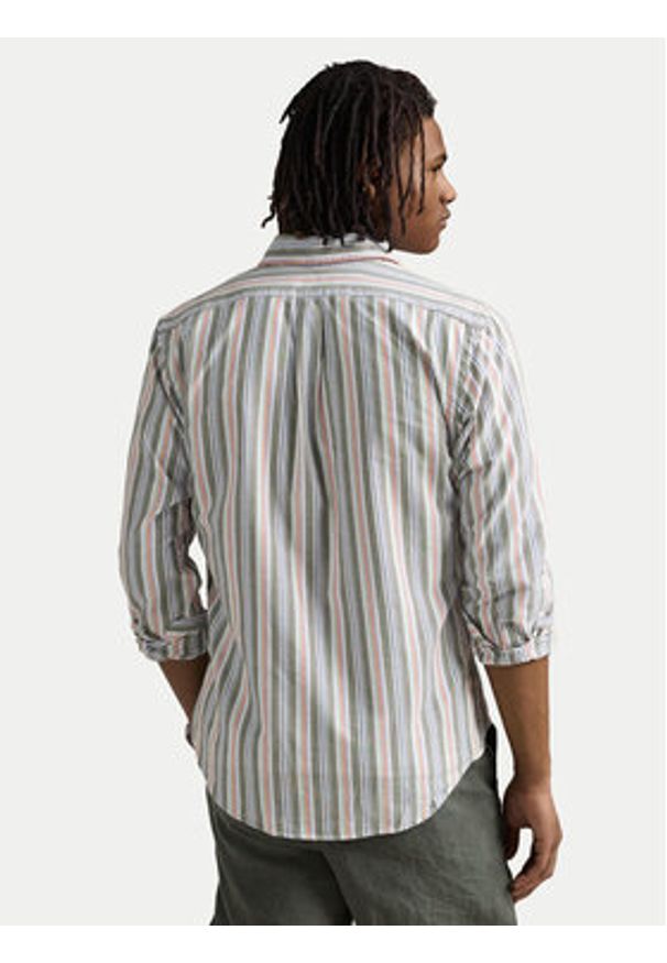 Polo Ralph Lauren Koszula 710961340002 Kolorowy Custom Fit. Typ kołnierza: polo. Materiał: bawełna. Wzór: kolorowy