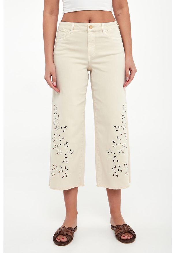 Joseph Ribkoff - Jeansy damskie ażurowe JOSEPH RIBKOFF JEANS. Wzór: ażurowy