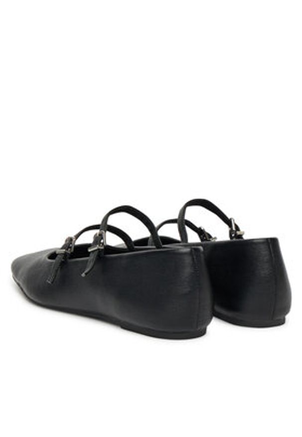 DeeZee Baleriny DZRP0468-10 Czarny. Kolor: czarny. Materiał: skóra