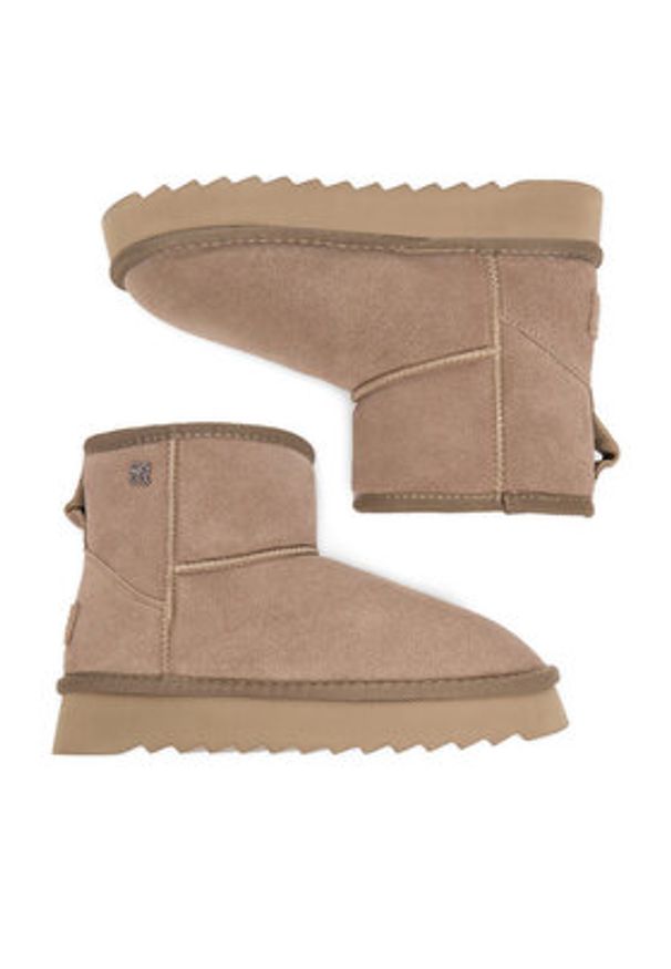 Nine West Śniegowce CEO-NASR-01 Beżowy. Kolor: beżowy. Materiał: zamsz, skóra