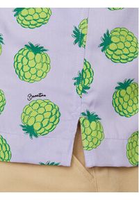 United Colors of Benetton - United Colors Of Benetton Koszula 5XRBUQ047 Fioletowy Regular Fit. Kolor: fioletowy. Materiał: wiskoza #2