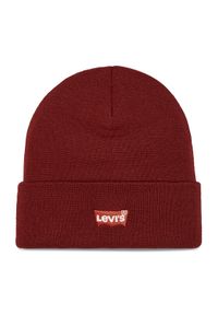 Levi's® Czapka 230791-11-84 Bordowy. Kolor: czerwony. Materiał: materiał