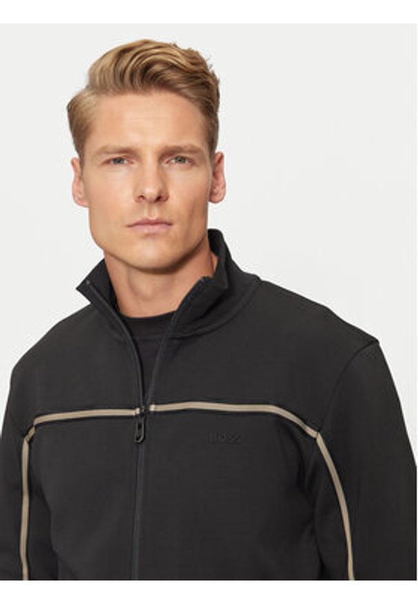 BOSS - Boss Bluza Skaz 1 50523896 Czarny Regular Fit. Kolor: czarny. Materiał: bawełna, syntetyk