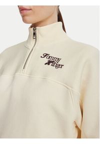 TOMMY HILFIGER - Tommy Hilfiger Bluza WW0WW51878 Beżowy Regular Fit. Kolor: beżowy. Materiał: bawełna #2