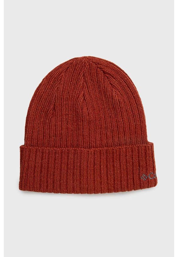 columbia - Columbia czapka Watch Cap kolor pomarańczowy CU9847.. Kolor: pomarańczowy