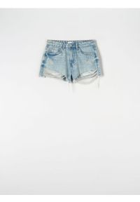 Sinsay - Szorty jeansowe - niebieski. Kolor: niebieski. Materiał: jeans #1