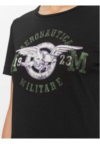 Aeronautica Militare T-Shirt 232TS2178DJ496 Czarny Slim Fit. Kolor: czarny. Materiał: bawełna #4