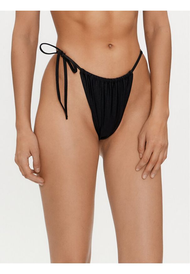 Karl Lagerfeld - KARL LAGERFELD Dół od bikini 241W2210 Czarny. Kolor: czarny. Materiał: syntetyk