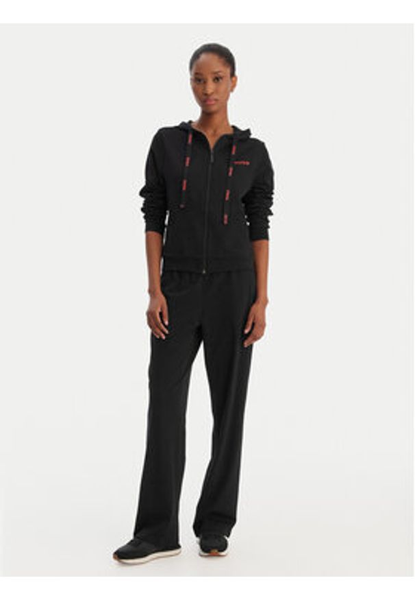 Hugo - HUGO Bluza 50556350 Czarny Regular Fit. Kolor: czarny. Materiał: bawełna