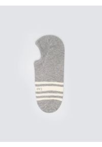 Big-Star - Stopki męskie z ozdobnymi paskami szare Marios 902. Kolor: szary. Materiał: bawełna. Wzór: paski #1