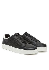 Calvin Klein Sneakersy Clean Cup Low Laceup Mono HM0HM01899 Czarny. Kolor: czarny. Materiał: skóra