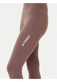 Adidas - adidas Legginsy Terrex Multi JM0422 Brązowy Slim Fit. Kolor: brązowy. Materiał: syntetyk #3