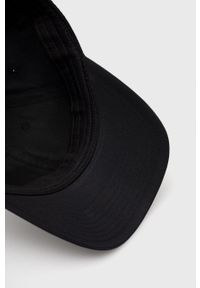 Polo Ralph Lauren czapka kolor czarny gładka. Kolor: czarny. Materiał: poliester. Wzór: gładki