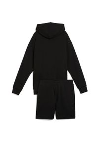 Sprzęt Puma Short Hooded Relaxed Sweat Suit 7 Tr Op, Kobiety. Kolor: czarny. Materiał: bawełna, materiał